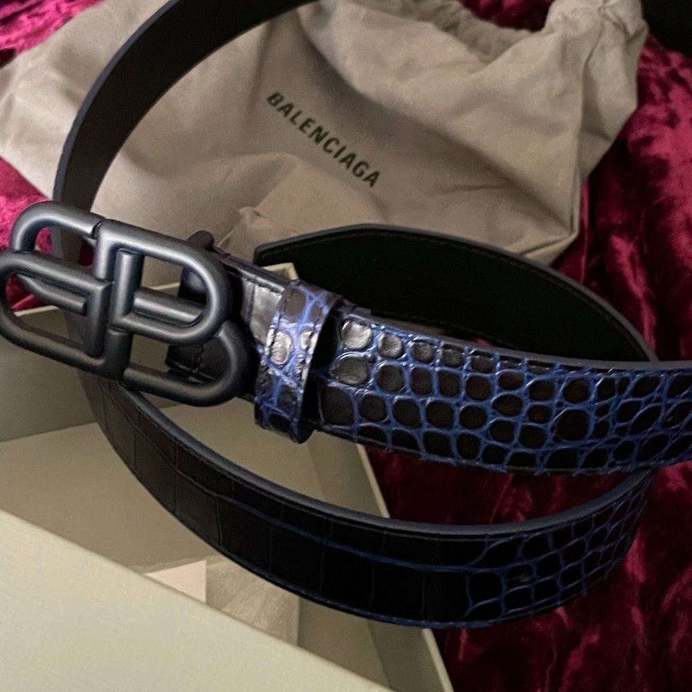 Balenciaga Snakeskin Belt